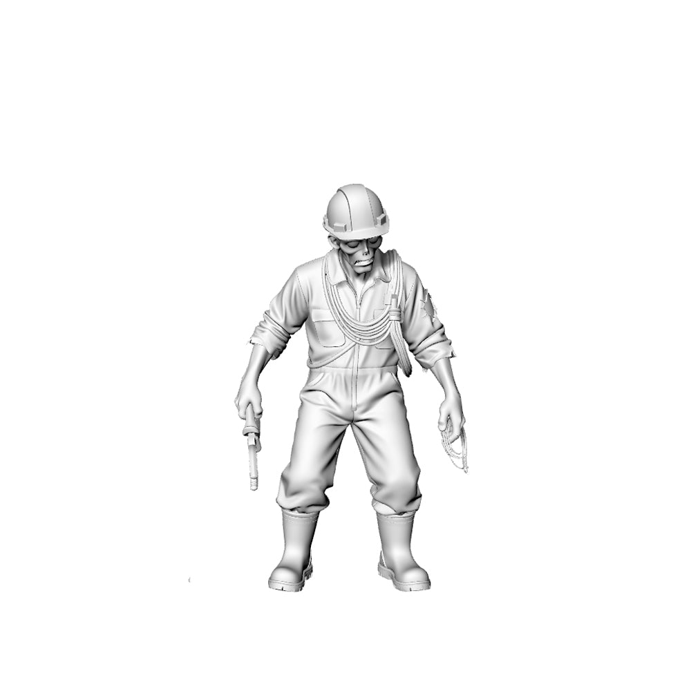 MRY-SFW LYGR303 3D Printed Industrial Style Zombie Miniatures, Post-Apocalyptic Worker Undead Figures for Tabletop Games & Dioramas