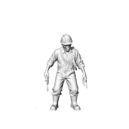 MRY-SFW LYGR303 3D Printed Industrial Style Zombie Miniatures, Post-Apocalyptic Worker Undead Figures for Tabletop Games & Dioramas