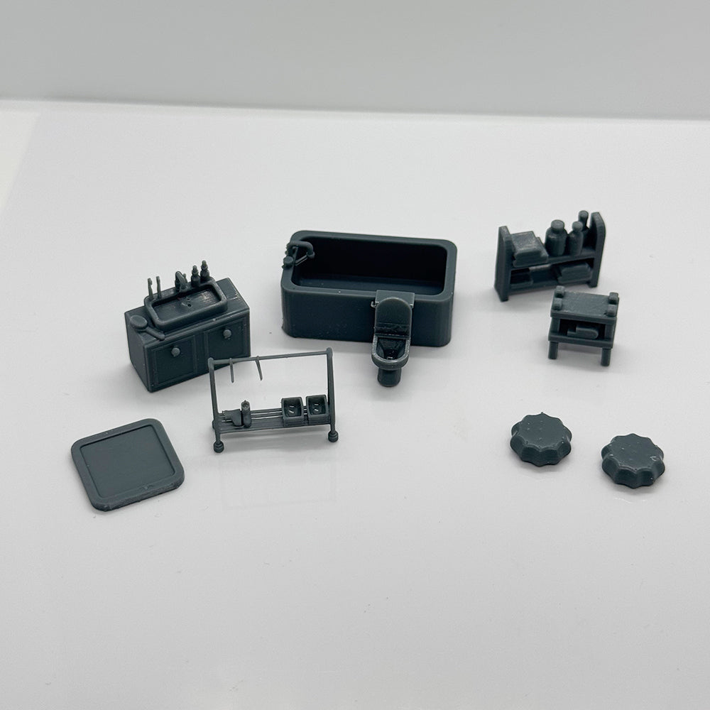 Yao's Studio LYTS089 3D Printed Miniature Model Bathroom Furniture Set