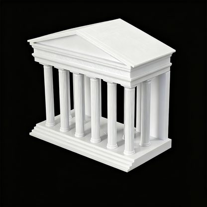 LYTP030B Roman Architecture Ornament ??Roman Temple 3D Printed Roman Architecture Aquarium Ornament- Compatible With Fish Tank & Most Aquariums