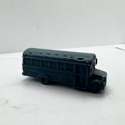 LYTS158 3D Printed American School Bus Miniature Model Retro Bus Decor for Dioramas Collection Displays
