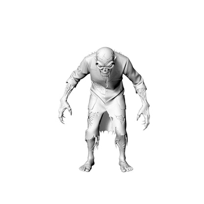 MRY-SFW LYGR307 3D Printed Bio-Mutant Zombie Miniatures, Post-Apocalyptic Experiment Undead Figures for Tabletop Games & Dioramas