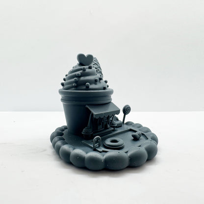 LYTS186 Fairy Tale Mushroom House Miniature Model - 3D Printed Diorama Scenery Ornament