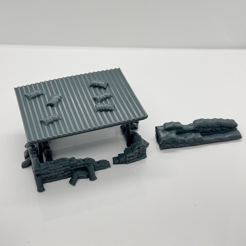 Yao's Studio LYTS082 3D Printed Battlefield Terrain Miniature Figures And Wargame Scenarios Vietnam War Era Machine Gun Bunker