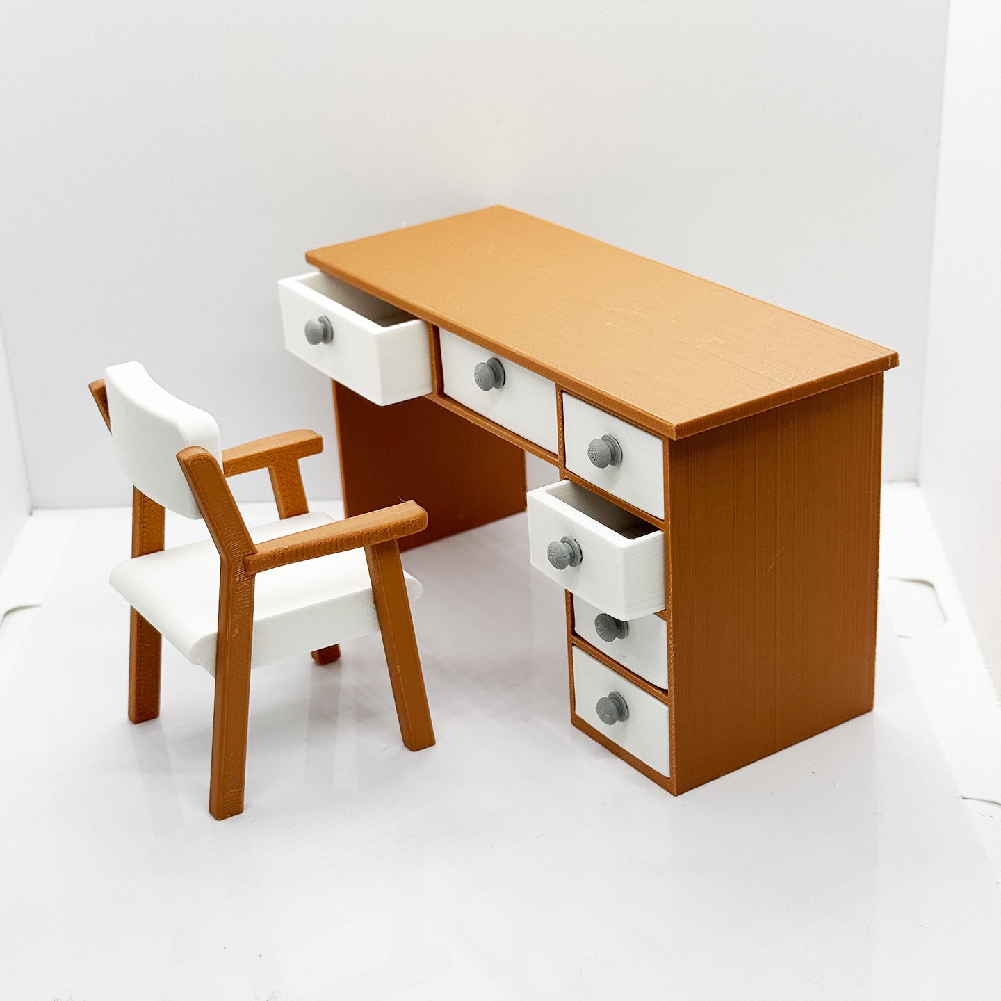 RHF201 Desk And Chair Set Office Furniture Dollhouse