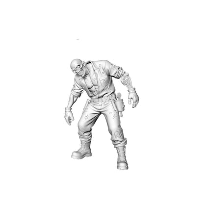 MRY-SFW LYGR312 3D Printed Gas Station & Mechanic Zombies Set ¡§C Attendant, Technician, Tire Worker, Car Wash, Storekeeper Model Kit
