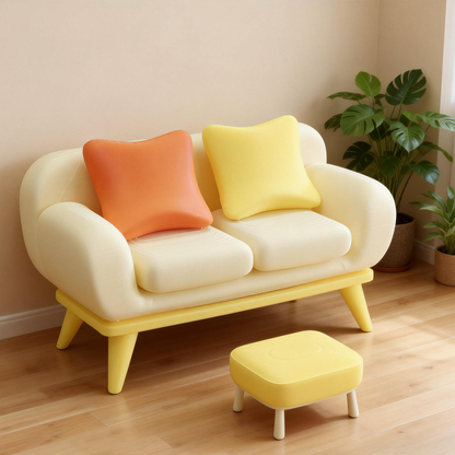 RHF239 Sofa Ottoman 3D printing DIY miniature scenes dollhouses creative ornaments, desktop scenes, miniature models, as well as sofas and ottomans for BJD and OB dolls sofa ottoman