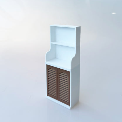 RHF12208  Double Door Bookshelf  Dollhouse Miniature 3D Printed