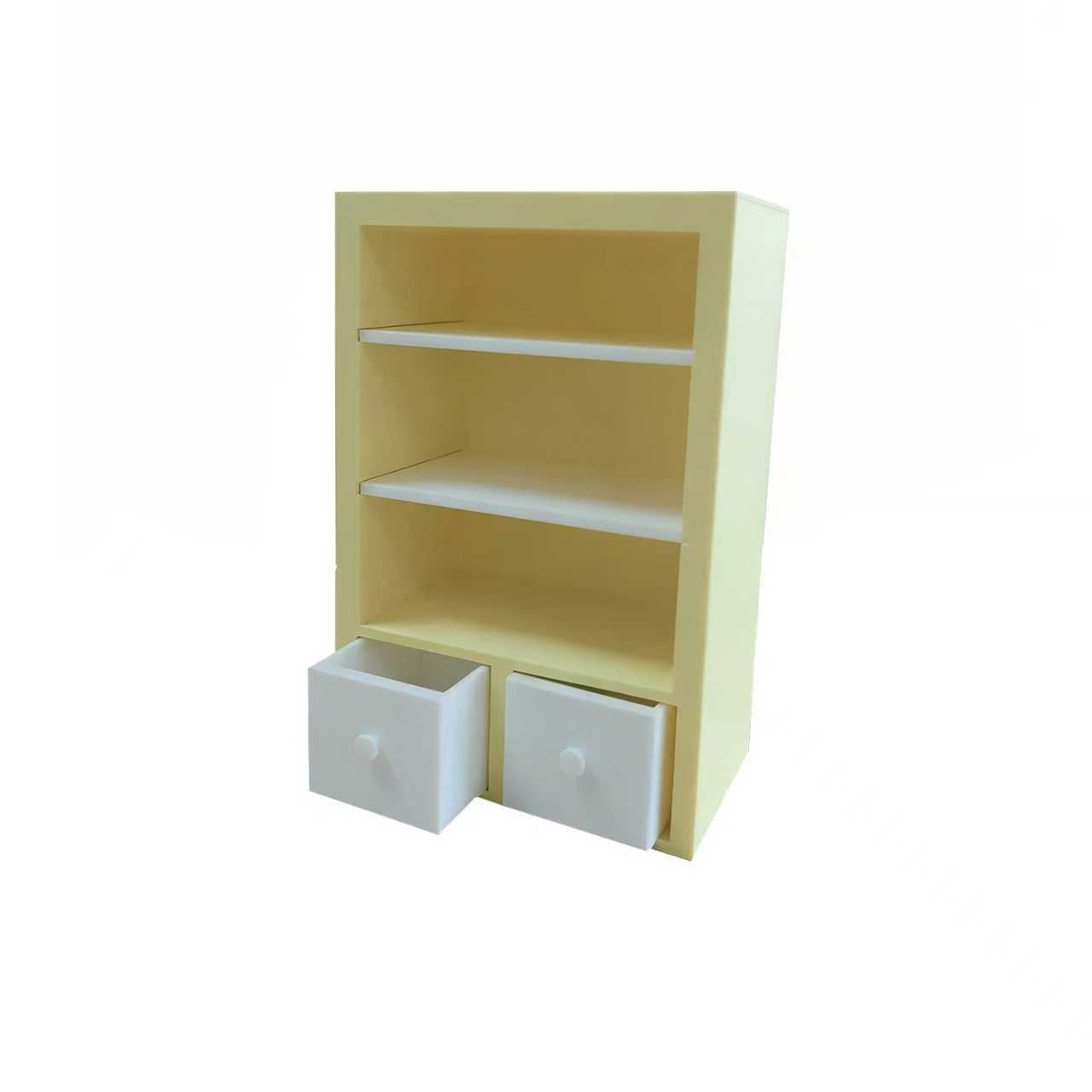RHF12249 Cabinet & Accent Chair 3D Printed Modern Miniature Furniture, Pull-out Cabinet & Modern Accent Chair Model Miniature