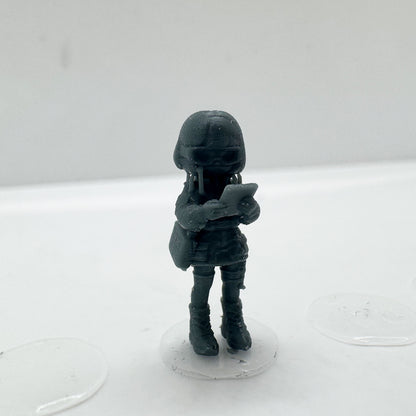 MRY-SFW LYTS146 3D Printed Q Style Fashion Girls Trendy Streetwear Figurine Models for Collection Desk Decor HO Scale