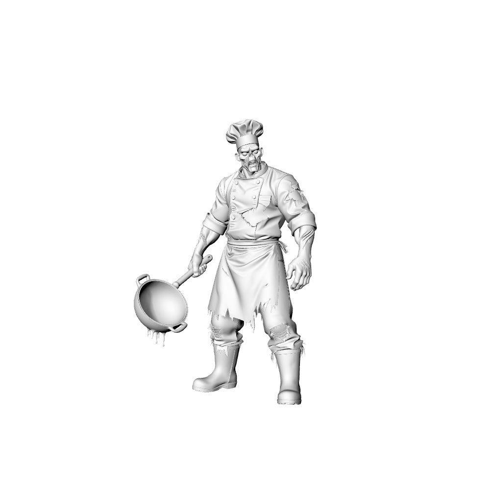 MRY-SFW LYGR316 3D Printed Cruise Ship Crew Zombies Set - Captain Sailor Chef Waiter Lifeguard Miniature Model Kit