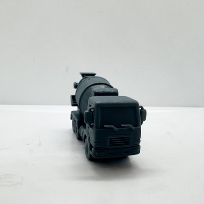 LYTS159 3D Printed Concrete Mixer Truck Miniature Model Construction Vehicle Decor for Dioramas Collection Displays