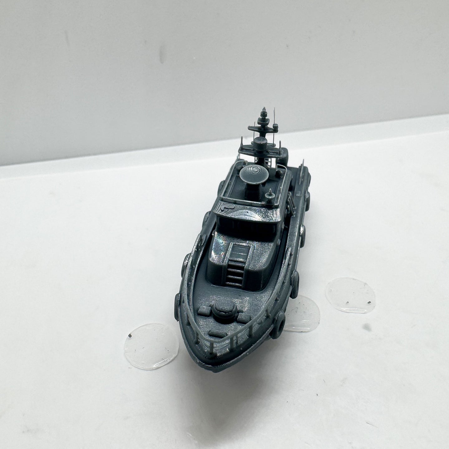 LYTS149 3D Printed Police Patrol Boat Model - Highly Detailed Ornament