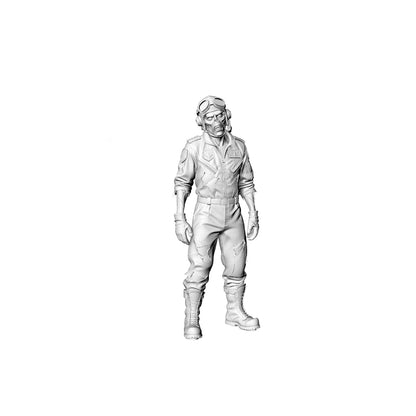 MRY-SFW LYGR317 3D Printed Airport & Airline Crew Zombies Set - Pilot, Flight Attendants, Security, Air Traffic Controller Model Kit
