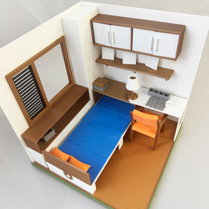 RHF121019 Writing Bedroom 3D Printing DIY Miniature Scenes Dollhouse Frame Creative Decorations Desktop Scenarios Mini Models BJD OB Doll