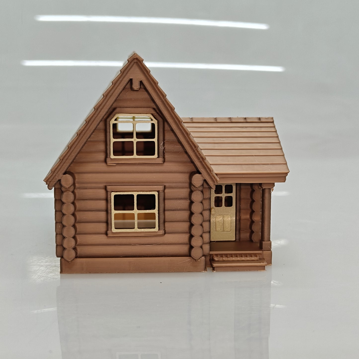 RHF0428 Farm Spire Attic Log Cabin Desktop Ornament Sand Table Architecture Architectural Model Miniature House Small-scale Landscaping