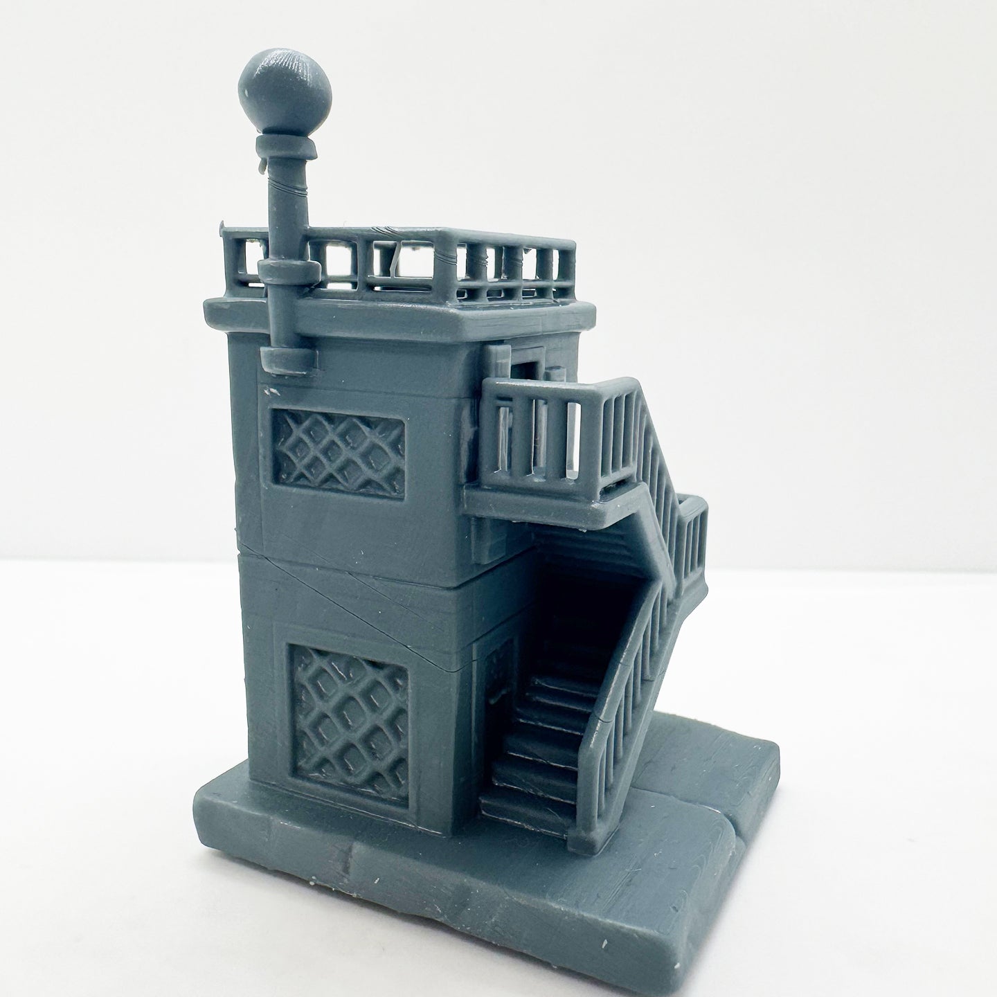 MRY-SFW LYTS127 3D Printed Mini Industrial Stairwell ¨C Classic Tower Miniature for Diorama Building & Miniature Landscape Enthusiasts