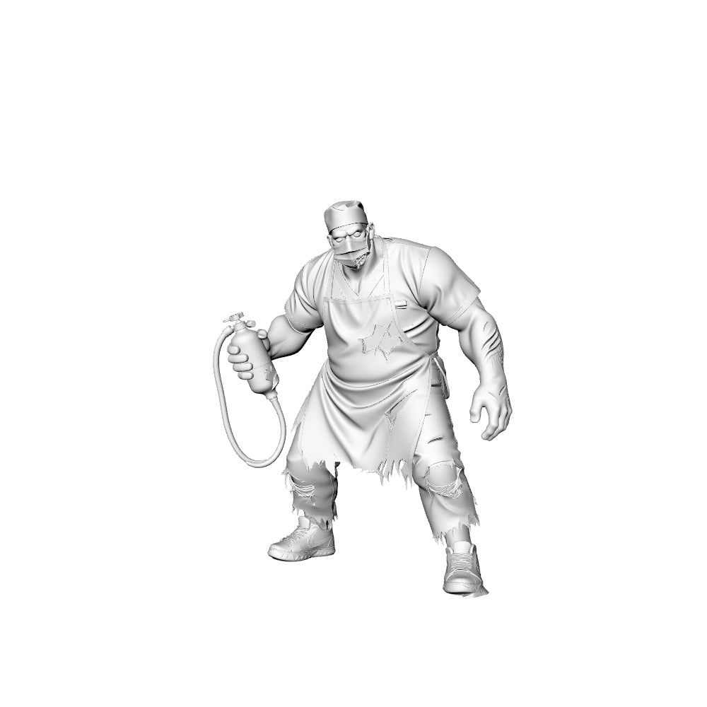 MRY-SFW LYGR310 3D Printed Hospital Medical Staff Zombie Set - Surgeon Nurse Paramedic Pharmacist Attendant Unpainted Model