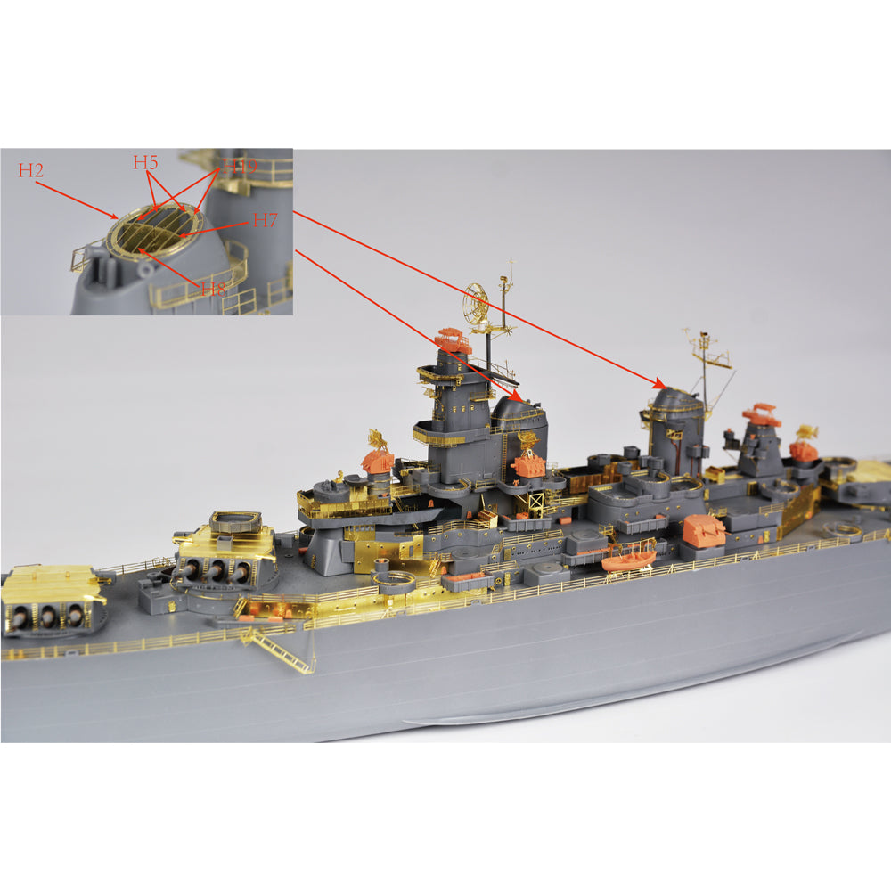 Yao's Studio 310 1/350(700) Model Upgrade Sets USN Missouri Battleship