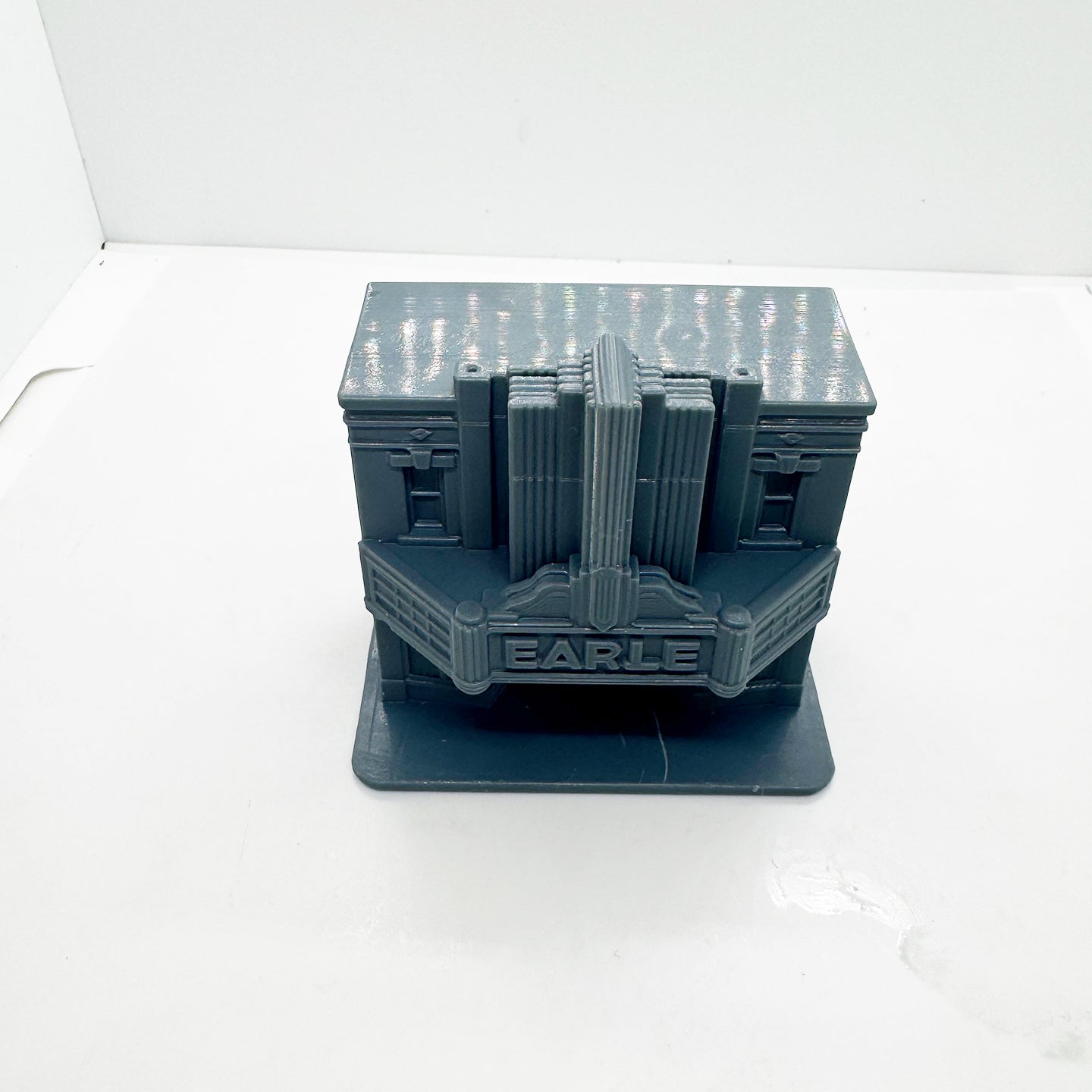 MRY-SFW LYTS128 3D Printed North Carolina Cinema Building ¨C Retro Movie Theater Miniature for Diorama Builders & Vintage Cinema Enthusiasts