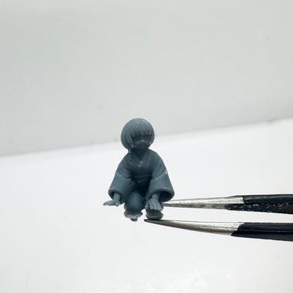 MRY-SFW MRY-SFW LYTS144 3D Printed Miniature Kimono Figures - Standing & Crawling Poses Diorama Scene Model Decoration Accessories HO Scale