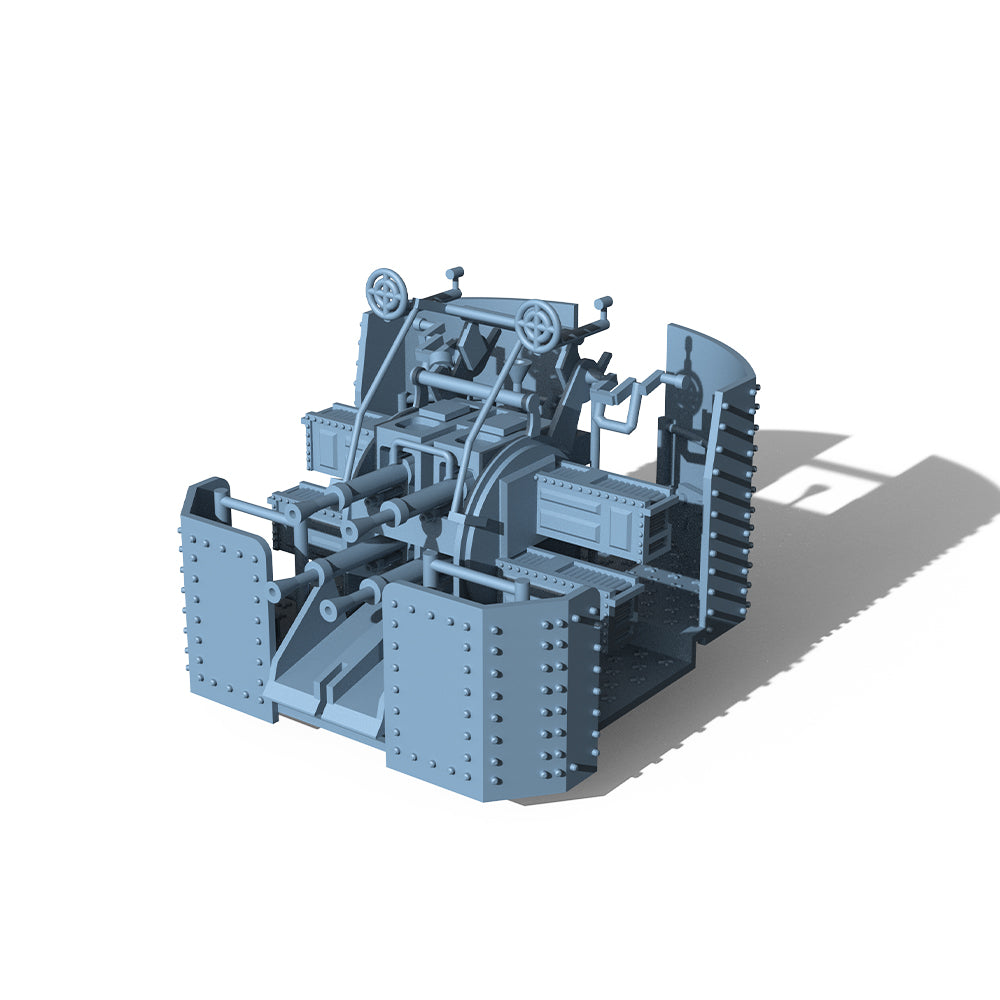 Yao's Studio LY018A 1/700(350,200,144) Model Upgrade Parts British Navy 2pdr Pompom Gun Flat angle With Shield