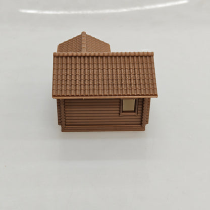 RHF0425 Farm Logging Cabin Desktop Ornament Sand Table Architecture Architectural Model Miniature House Small-scale Landscaping