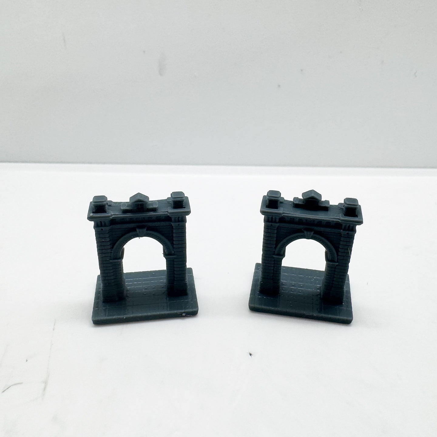 LYTS172 3D Printed European Retro Archway Model - Miniature Railway Scene Decor Ornament