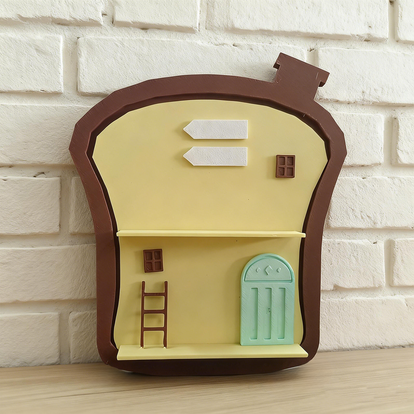 RHF260 Mengli Storage Rack Creative Bread Slice Blind Box Display Stand Wall-Hanging Decoration, DIY Handcraft Exhibition Stand