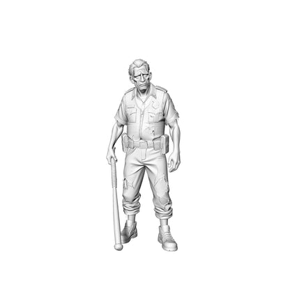 MRY-SFW LYGR324 3D Printed Post-Apocalyptic Police Station Survivors Set POLICE Style Wargame Miniatures