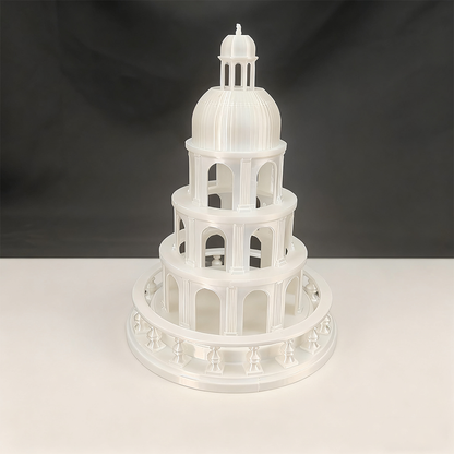 LYTP025B Roman Architecture Ornament Romanesque Castle 3D Printed Roman Architecture Aquarium Decor Fish Tank Landscape Set With Hideout Caves