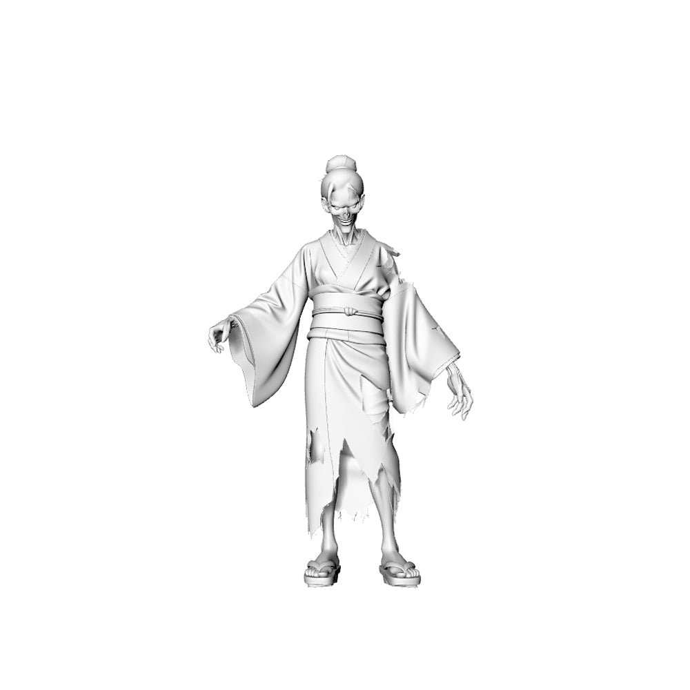 MRY-SFW LYGR302 3D Printed Exotic Style Zombie Miniatures, Multi-Cultural Themed Undead Figures for Tabletop Wargames & Dioramas