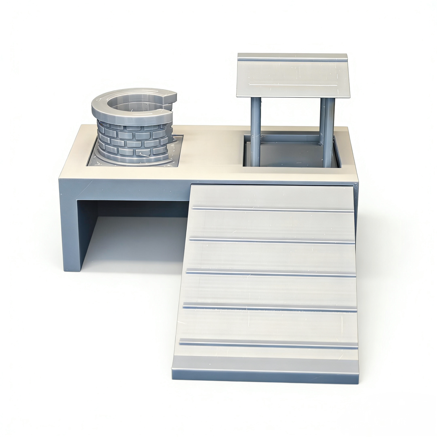 RHF-224 Shelter House Universal Hideout for Turtles Lizards Hamsters Geckos & Hermit CrabsAll-in-One Hideout for Reptiles Rodents & AmphibiansMulti-Pet Hide & Basking Platform for Turtles