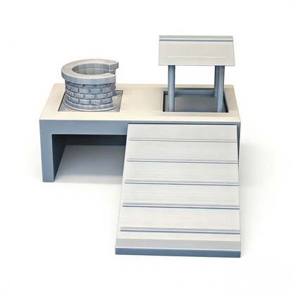 RHF-224 Shelter House Universal Hideout for Turtles Lizards Hamsters Geckos & Hermit CrabsAll-in-One Hideout for Reptiles Rodents & AmphibiansMulti-Pet Hide & Basking Platform for Turtles