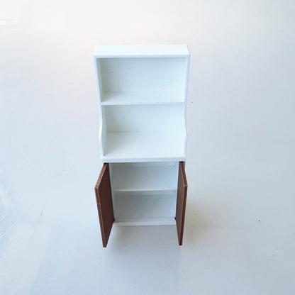 RHF12208  Double Door Bookshelf  Dollhouse Miniature 3D Printed