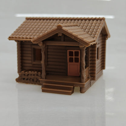 RHF0425 Farm Logging Cabin Desktop Ornament Sand Table Architecture Architectural Model Miniature House Small-scale Landscaping