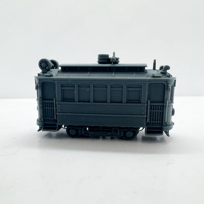 LYTS181 3D Printed Vintage Tram Miniature Model - Train Diorama Highly Detailed Ornament