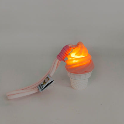 LYTP018J Ice Cream Key Ring 3D Printing Creative New Model Can Light Up Ice Cream Keychain Personalized Keychain Pendant