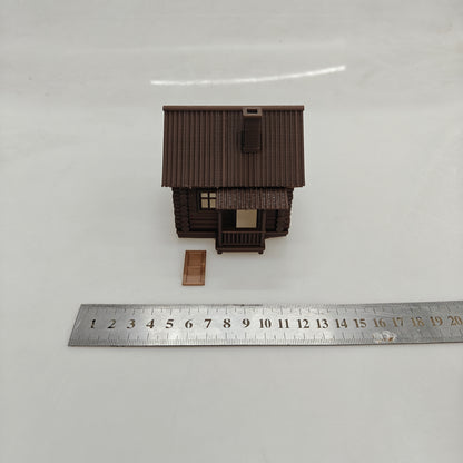 RHF0435 Small wooden house with many windows in the forest D – LCD 3D printed resin model kit, image 7