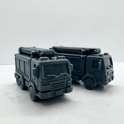 LYTS161 3D Printed Fire Truck Miniature Model Rescue Vehicle Decor for Dioramas Collection Displays