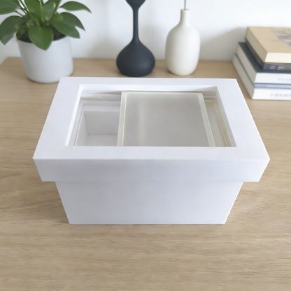 RHF256 Freezer Fruit Salad Counter 3D Printed Modern Miniature Furniture Freezer Fruit Salad Counter Model 1:12 Scale Miniature BJD/OB Dollhouse Accessory Home Cottage Scenery Decoration, DIY Miniature Scene Prop, Desktop Creative Ornament