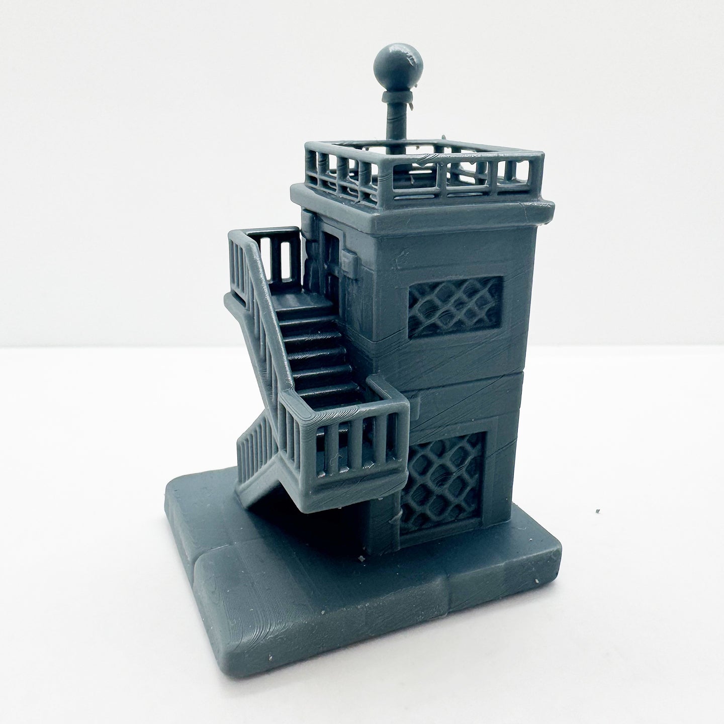 MRY-SFW LYTS127 3D Printed Mini Industrial Stairwell ¨C Classic Tower Miniature for Diorama Building & Miniature Landscape Enthusiasts