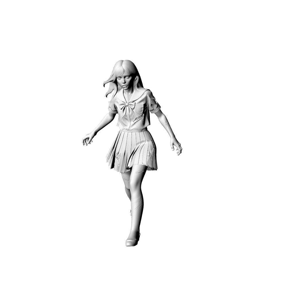 MRY-SFW LYGR319 3D Printed Post-Apocalyptic Campus Zombies 5PCS Miniature for Painting