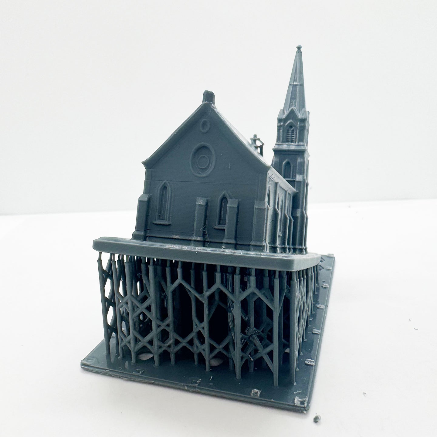 MRY-SFW LYTS134 3D Printed Classic Church of Michigan ¨C Retro Church Miniature for Diorama Builders Collectors or Religious Architecture Enthusiasts