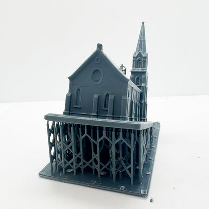 MRY-SFW LYTS134 3D Printed Classic Church of Michigan ¨C Retro Church Miniature for Diorama Builders Collectors or Religious Architecture Enthusiasts