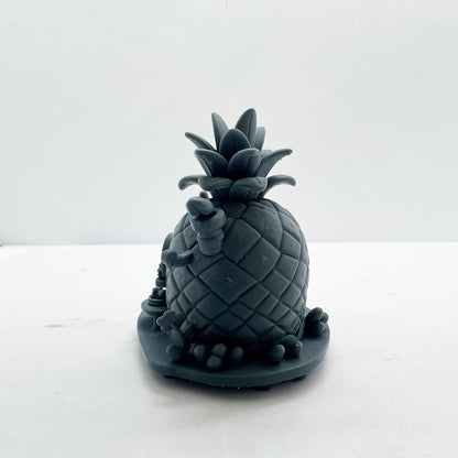 LYTS188 Pineapple House Miniature Model - 3D Printed Fairy Tale Diorama Decor Ornament