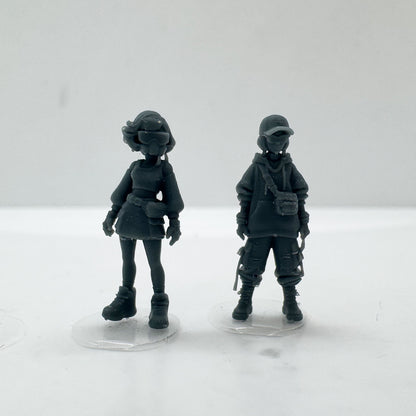 MRY-SFW MRY-SFW LYTS143 3D Printed Trendy Female Miniature Figures - Streetwear Style for Diorama Model Car Display Accessories HO Scale