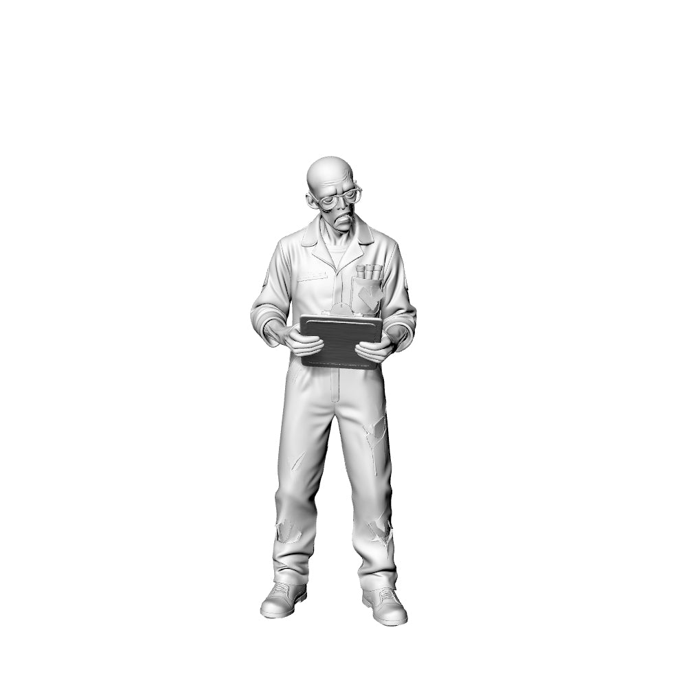 MRY-SFW LYGR320 3D Printed Post-Apocalyptic Lab Zombies 5PCS Miniature for Painting