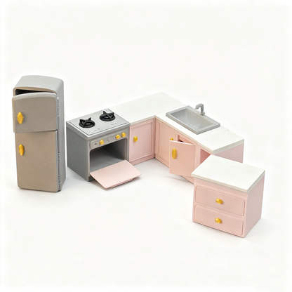 LYTP121036 1/12 Molasses's Fantasy Kitchen 3D Printing DIY Miniature Scenes Dollhouses Creative Ornaments Desktop Displays Mini Models 1/12 Scale BJD OB Dolls