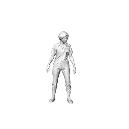 MRY-SFW LYGR323 3D Printed Post-Apocalyptic Supermarket Clerk Survivors Set Wargame Miniatures